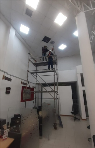 Cambios de laminas a cielos rasosra